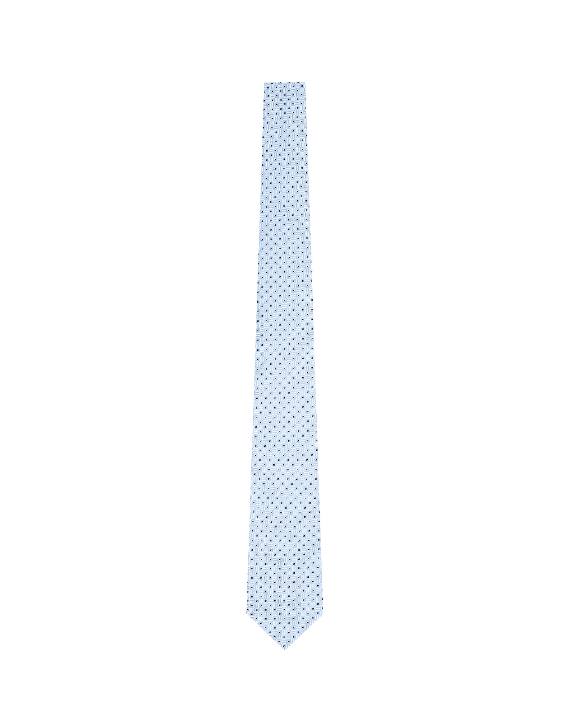 Light Blue Optical Jacquard Tie