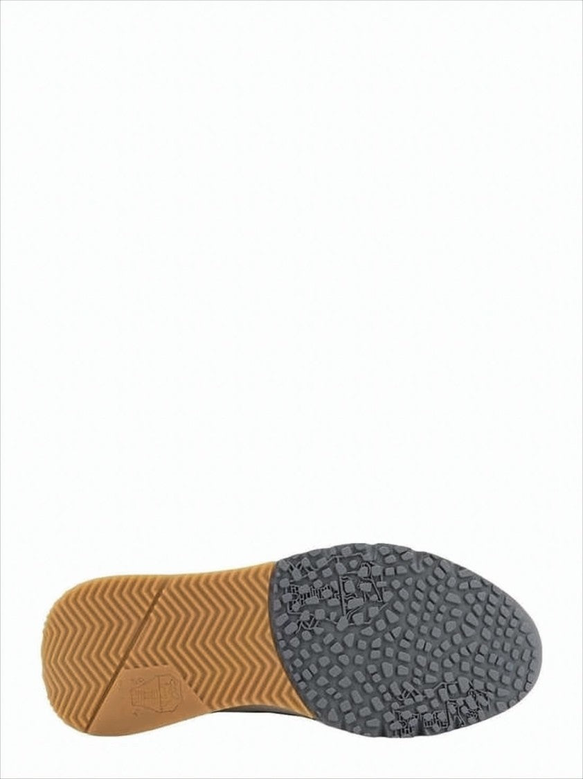 Knitted Wool Sneakers With Cushioned Rubber Sole