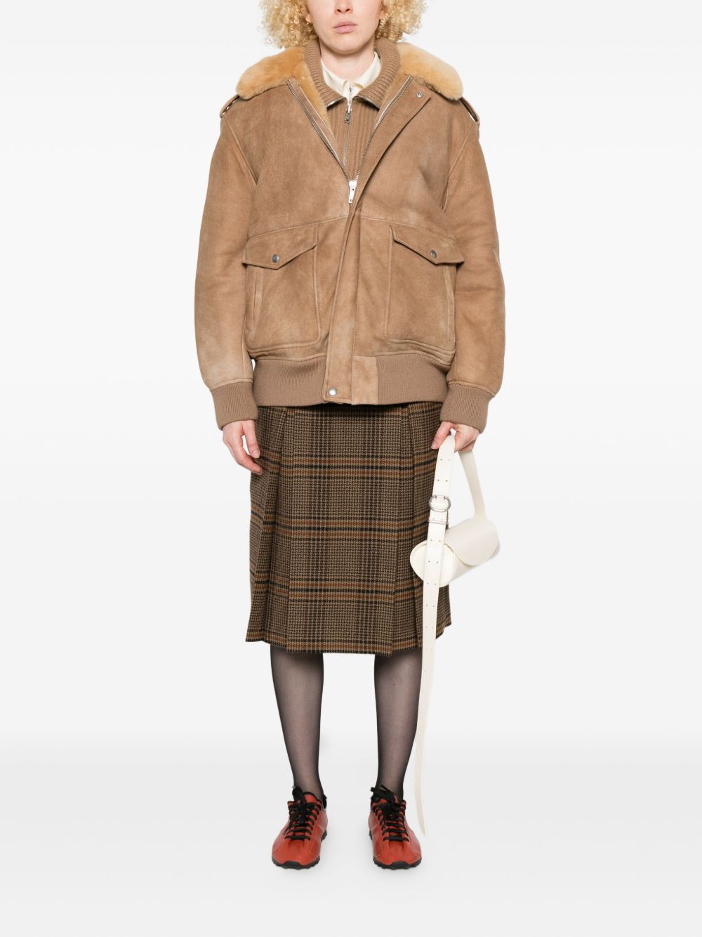 Boxy Brown Suede Jacket