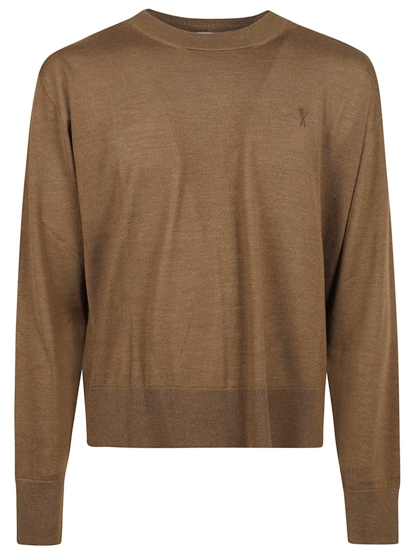 Fine-Knit Wool And Silk Blend Sweater