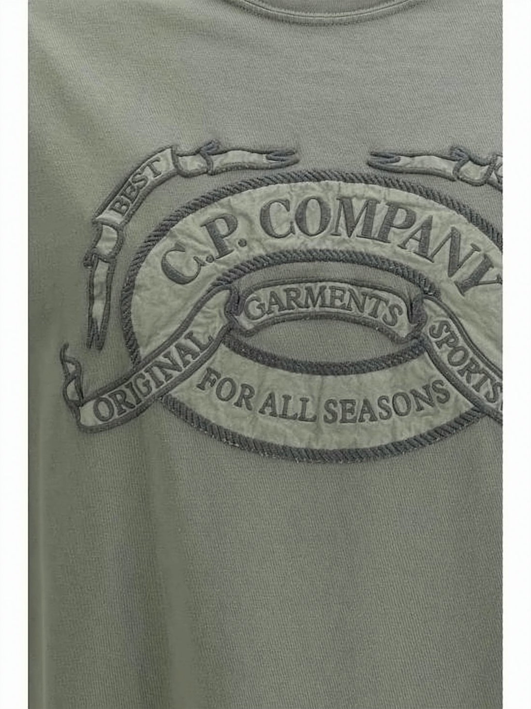 Relaxed-Fit Short-Sleeved T-Shirt with Tonal Embroidery