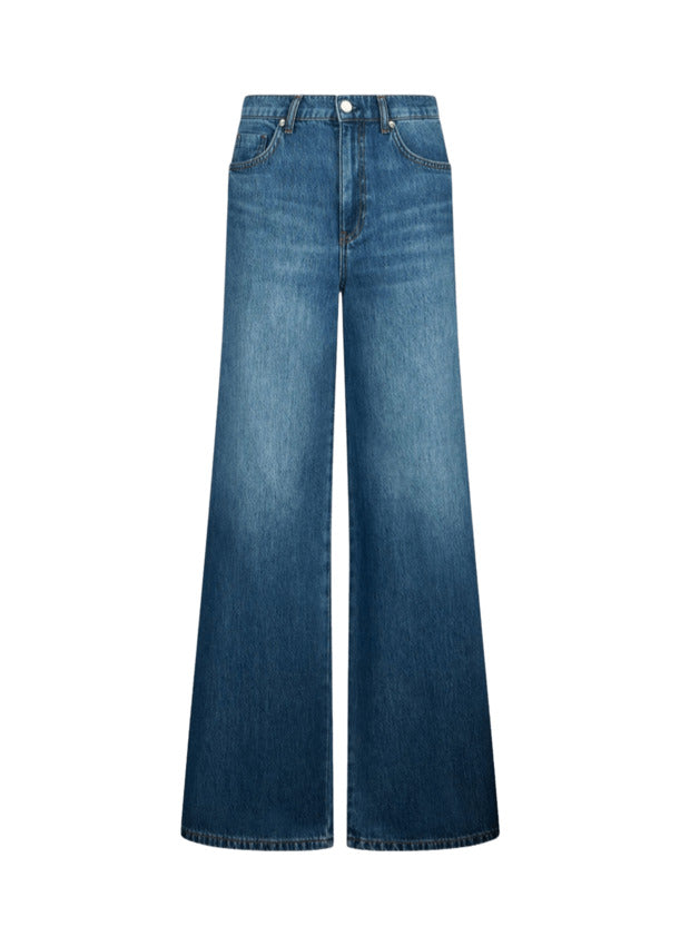 Wide-Leg Denim Jeans