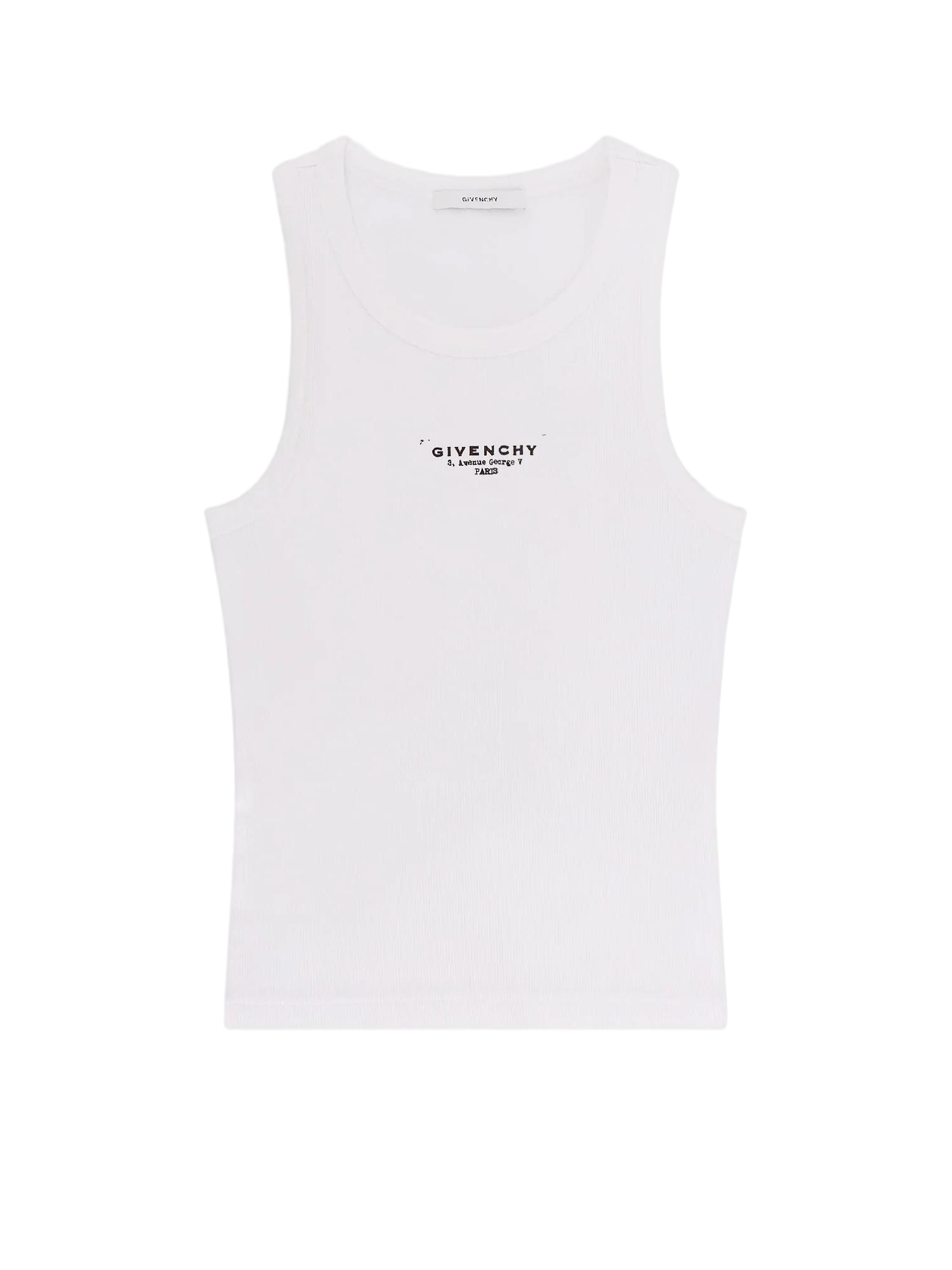 Ribbed Tank Top With Round Neckline
