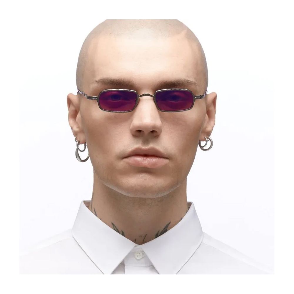 Mask Z18 Sculptural Eyewear With Fuchsia Lenses