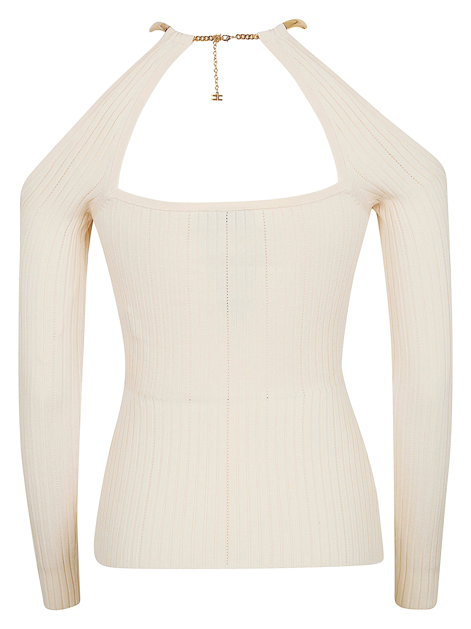 Openwork Ribbed Knit Top