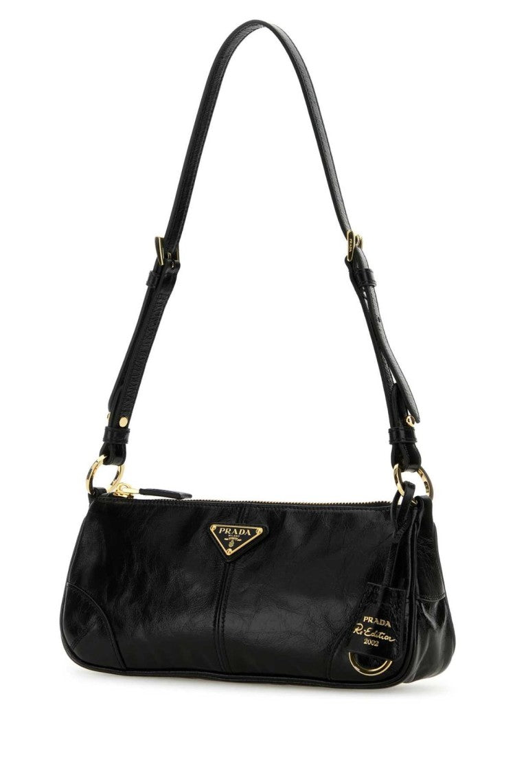 Calf Leather Shoulder Bag with Chain Strap