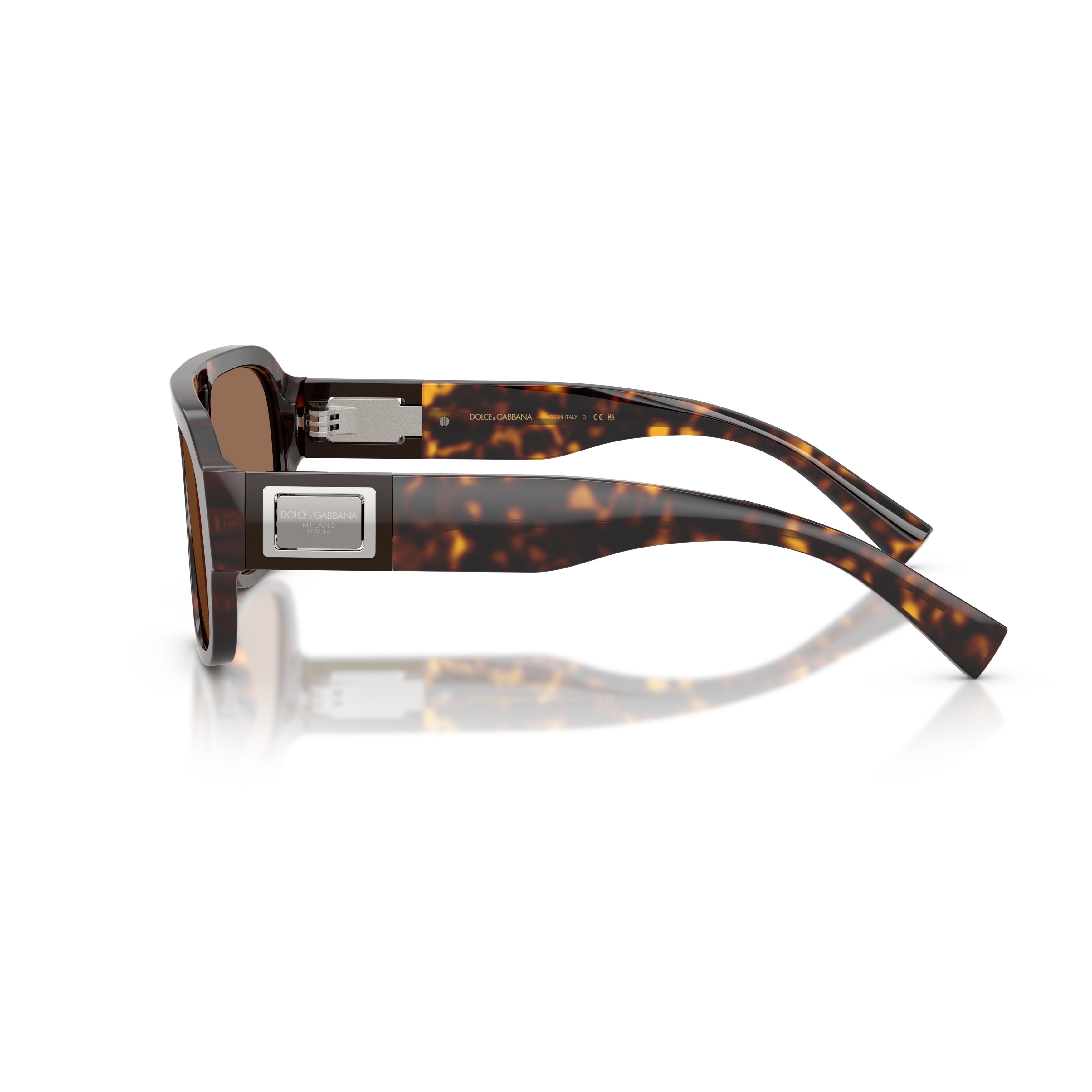 0dg4506 Bold Rectangular Tortoiseshell Sunglasses