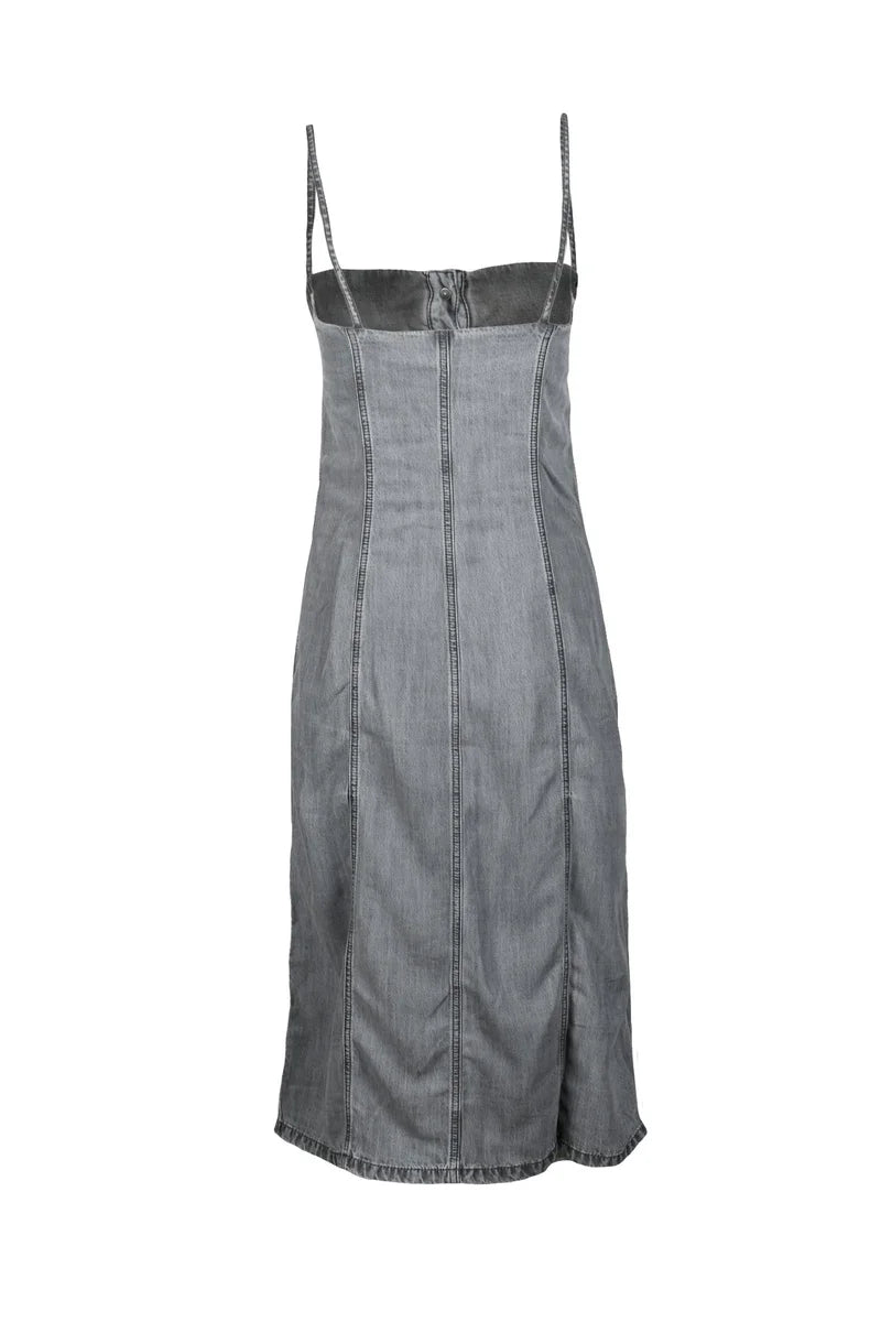 Lyocell Midi Dress - Grey