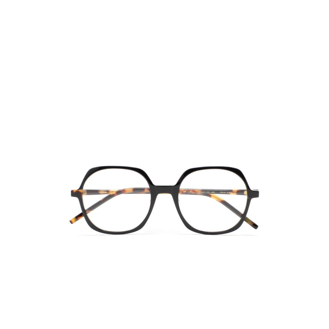 Masters Geometric Eyeglasses with Tortoiseshell-Patterned Temples