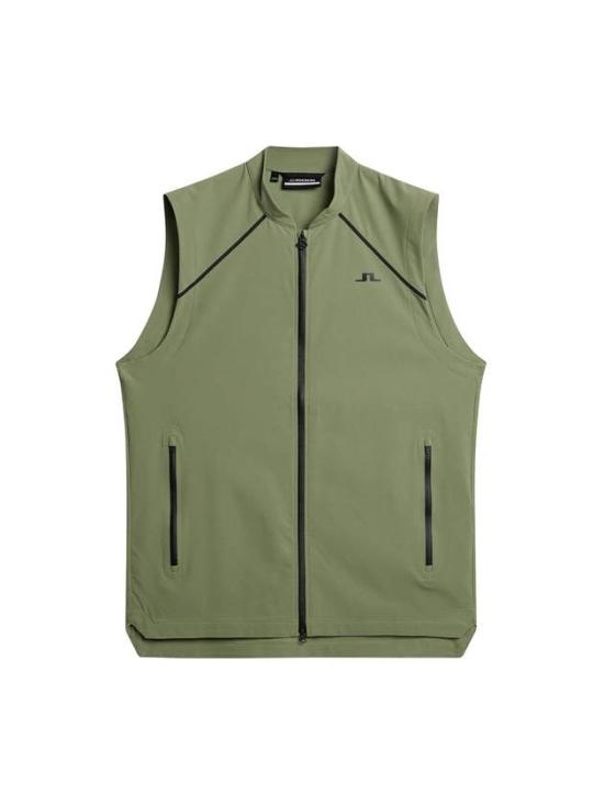 Front-Zippered Sleeveless Vest with Pocket Detail