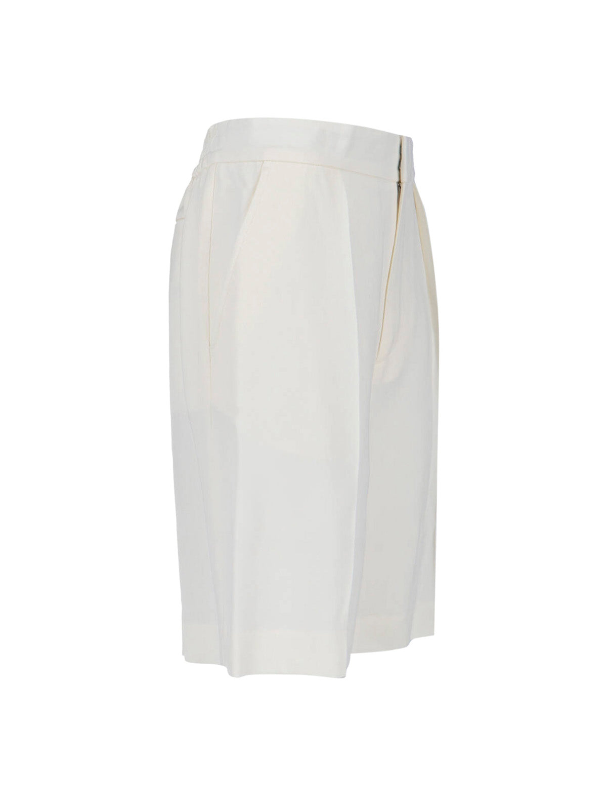 Straight-Leg Trousers with Classic Waistband and Polished Finish