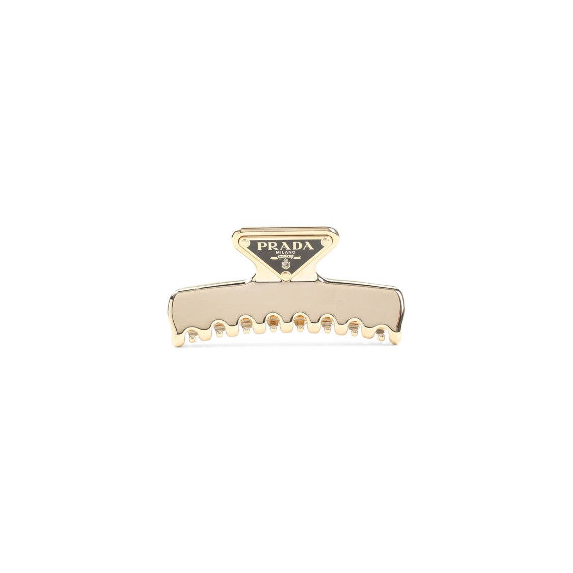 Metallic Brass Hair Clip With Distinctive Shape