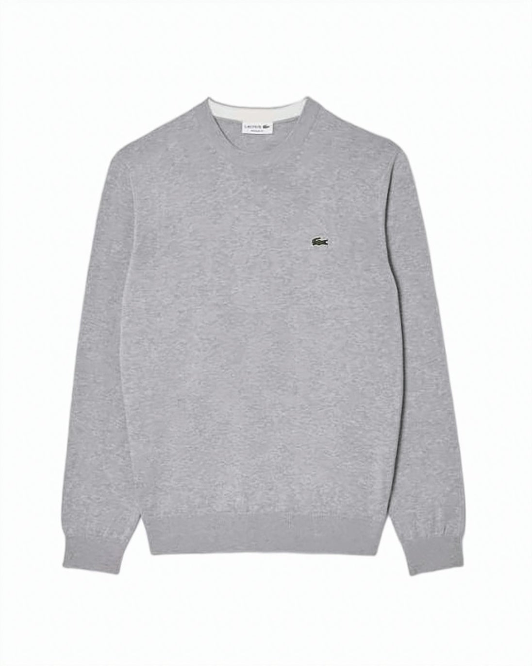 Classic Crew Neck Sweater with Ribbed Cuffs