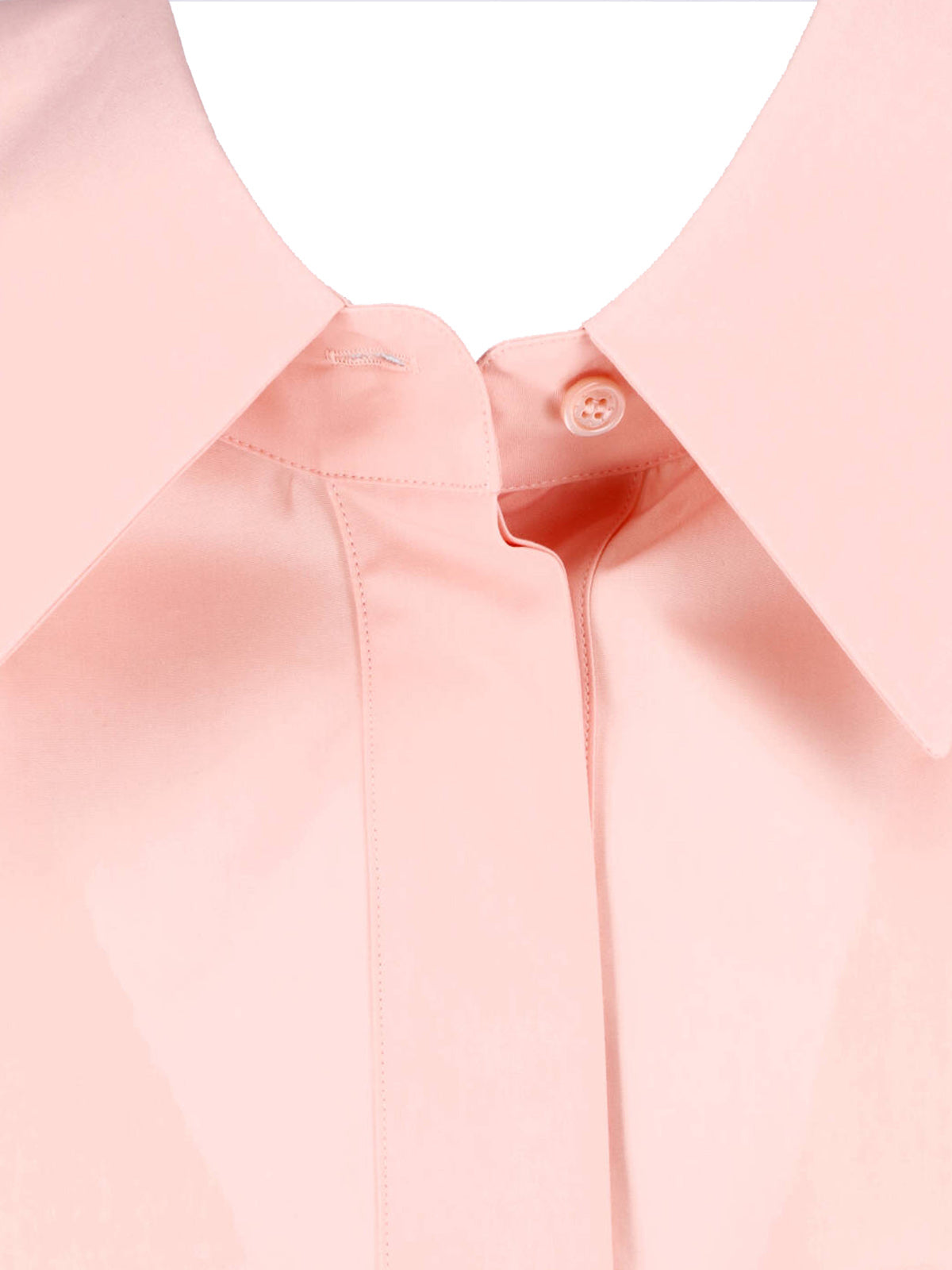 Structured Pink Shirt with Puff Sleeves