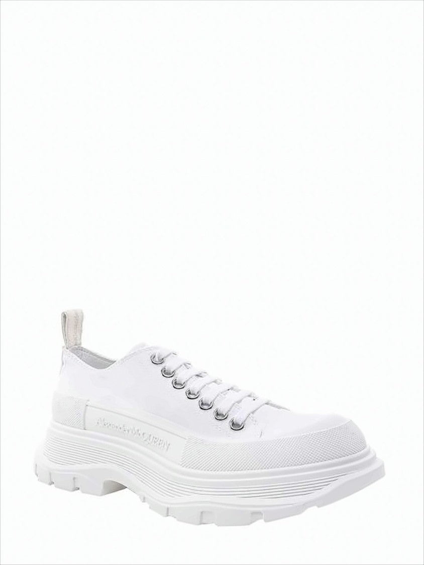 Low-Top Canvas Sneakers with Rubber Sole