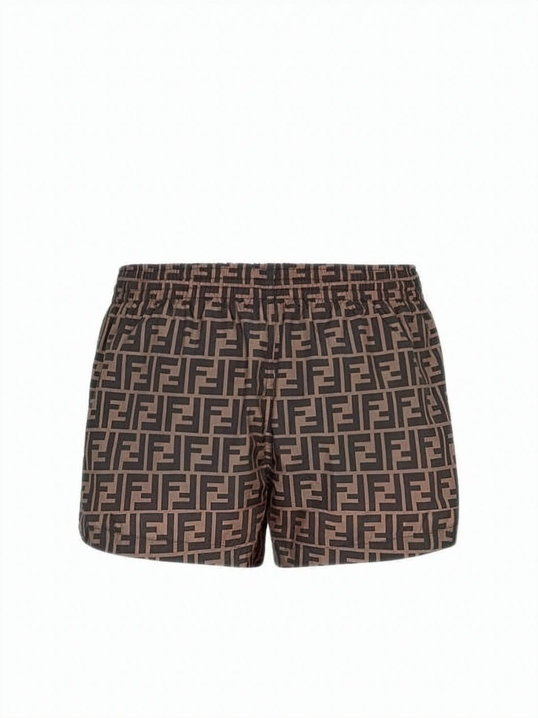 Geometric Pattern Shorts with Elastic Waistband