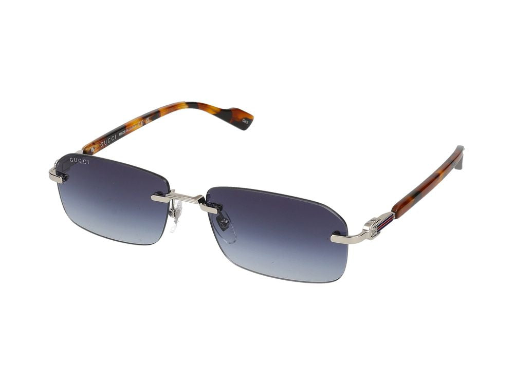 Sunglasses Gucci GG1221S 007 silver havana blue 56/16/140