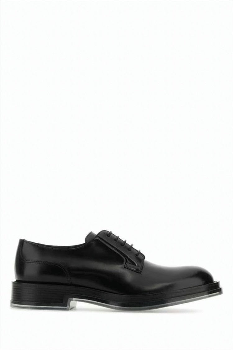 Polished Calf Leather Lace-Up Shoes