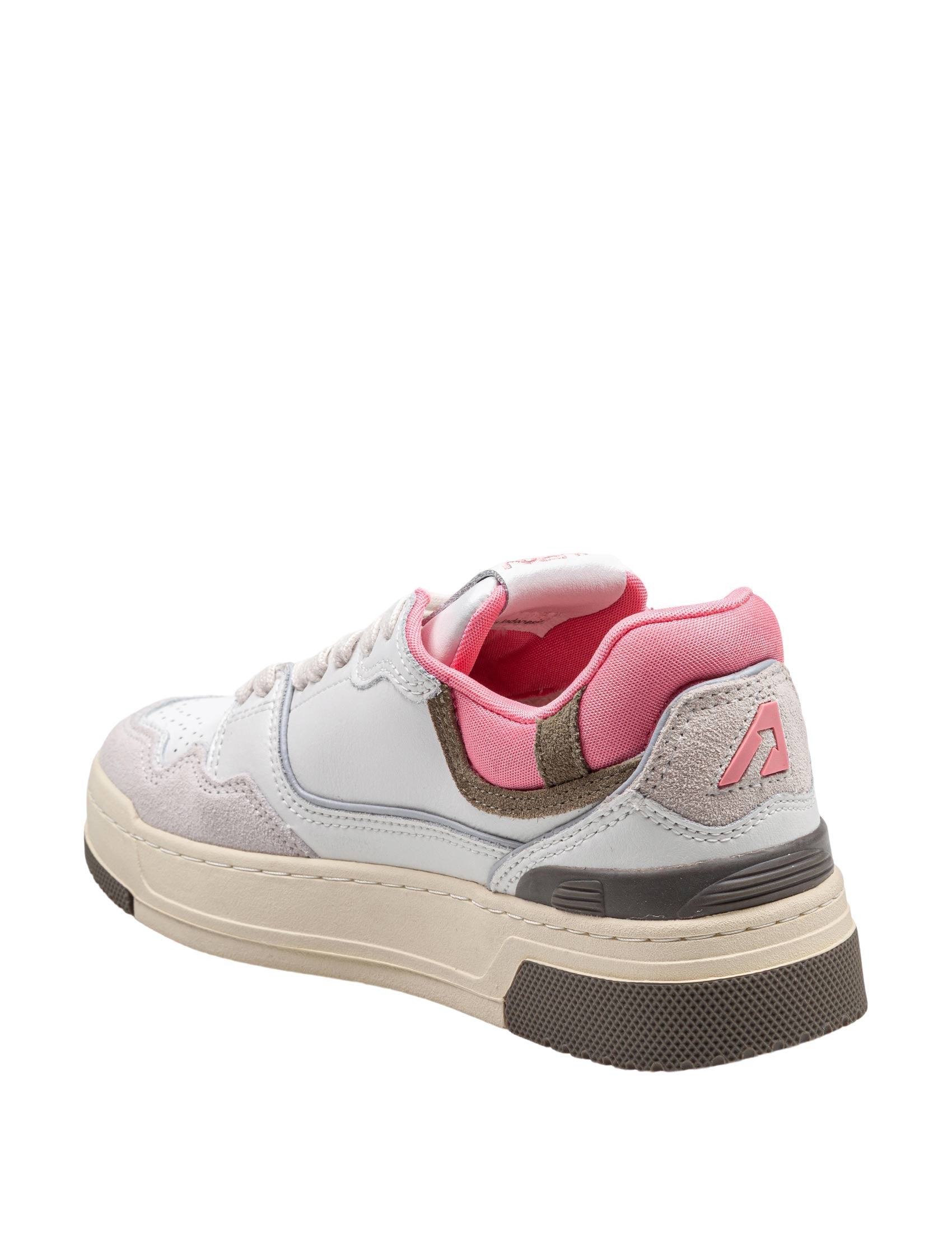 White-Geranium Suede/Nubuck Clc Low Sneakers