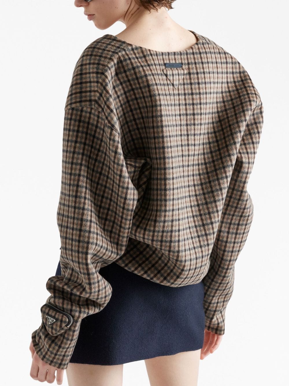 Tobacco Brown/Light Brown Angora/Virgin Wool Blend