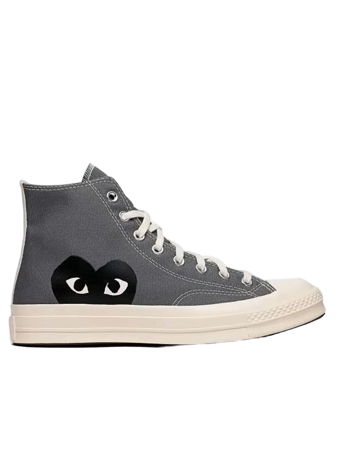 High-Top Sneakers with Canvas Upper