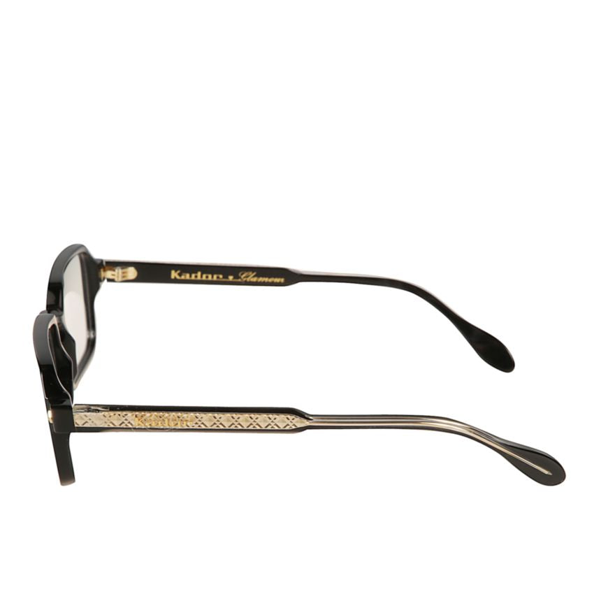 Kolette/N Rectangular Frame Eyeglasses with Gold Detailing