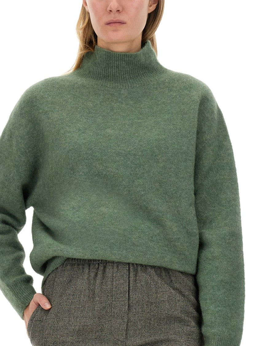 Relaxed-Fit Turtleneck Sweater With Dropped Shoulders