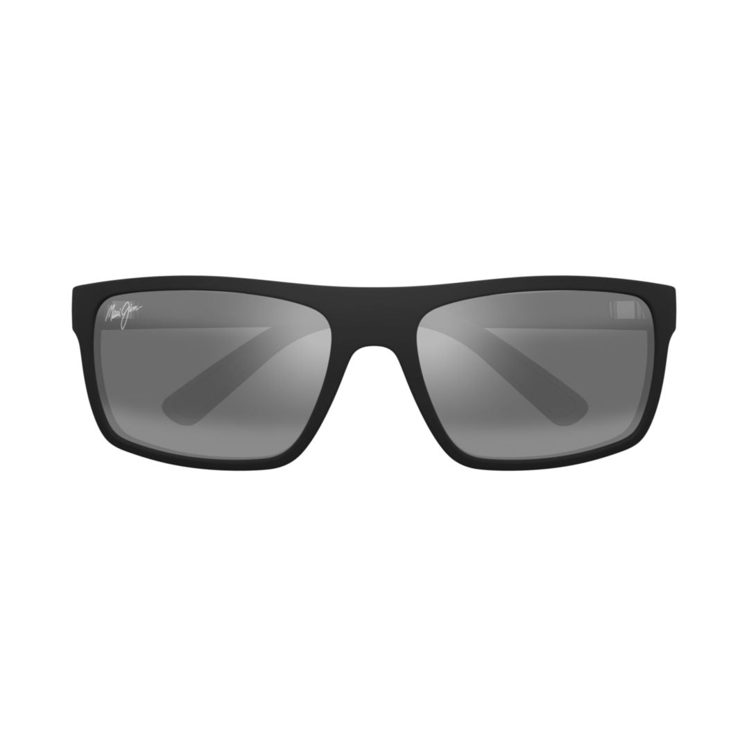 Byron Bay Rectangular Frame Sunglasses with Matte Black Finish