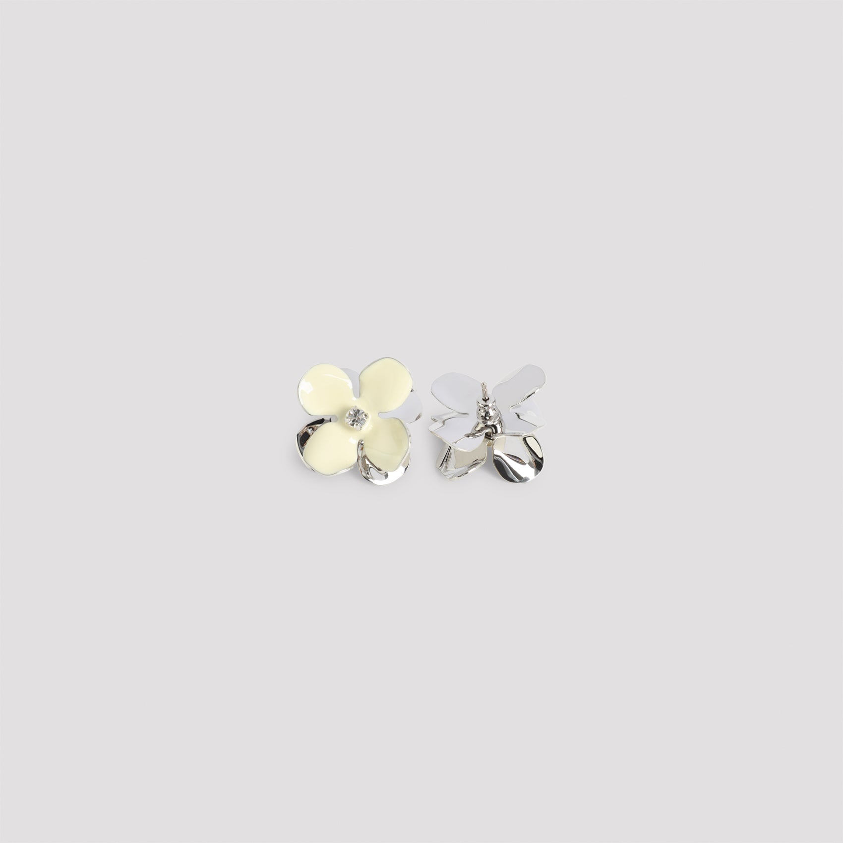 Delicate Floral-Inspired Brass Earrings