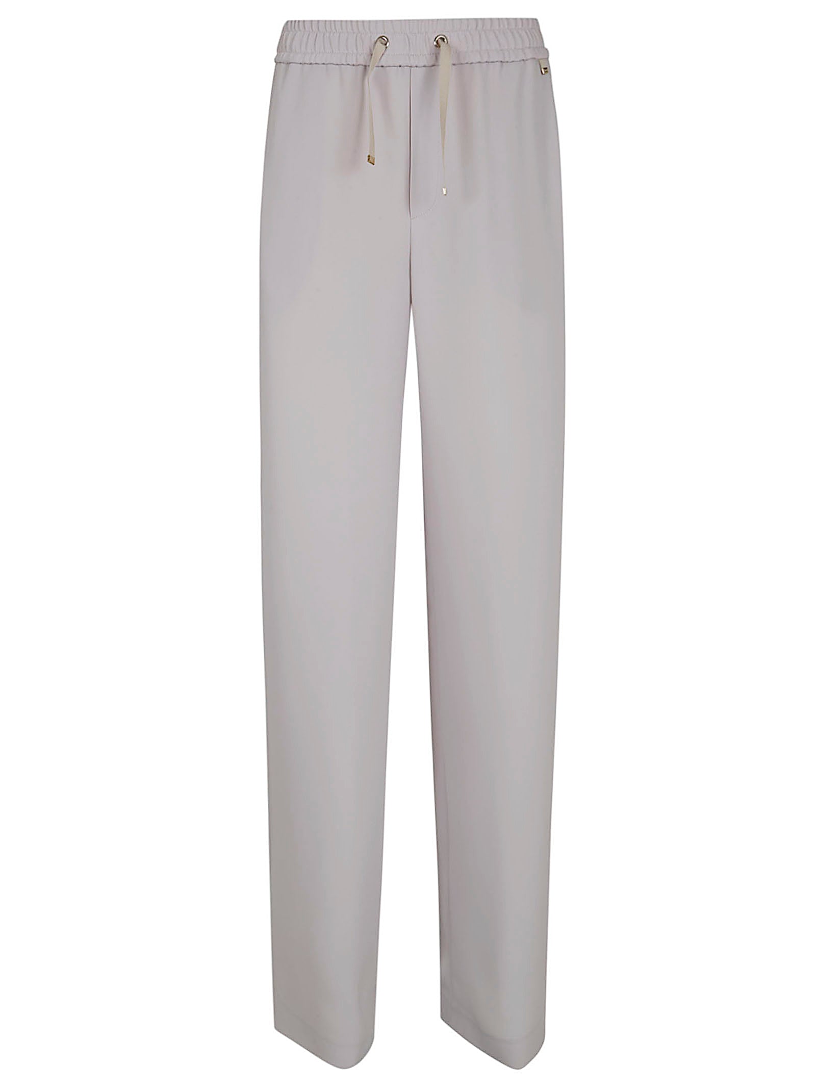 Straight-Leg Trousers with Elastic Waistband