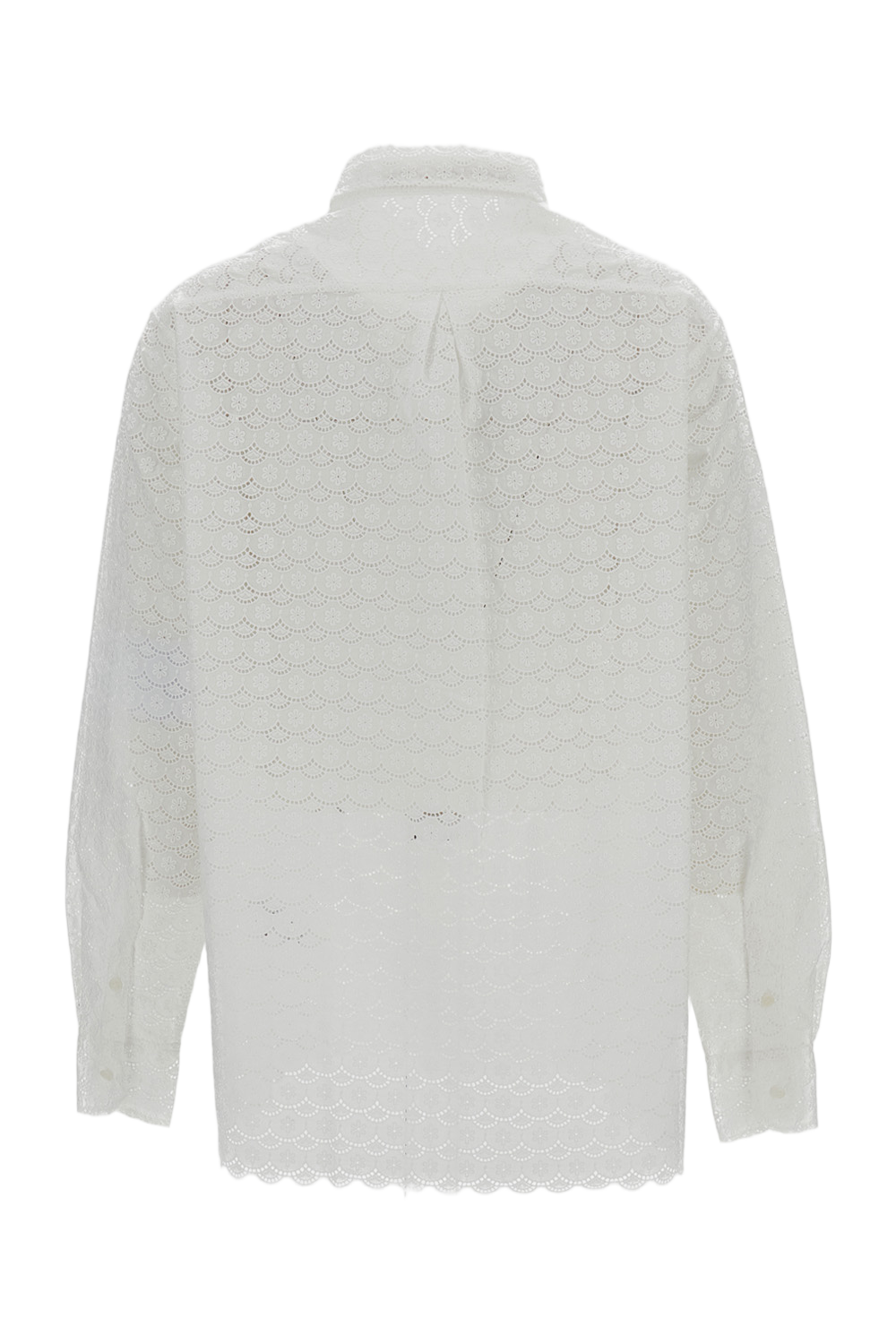 White Pablo Embroidered Cotton Shirt