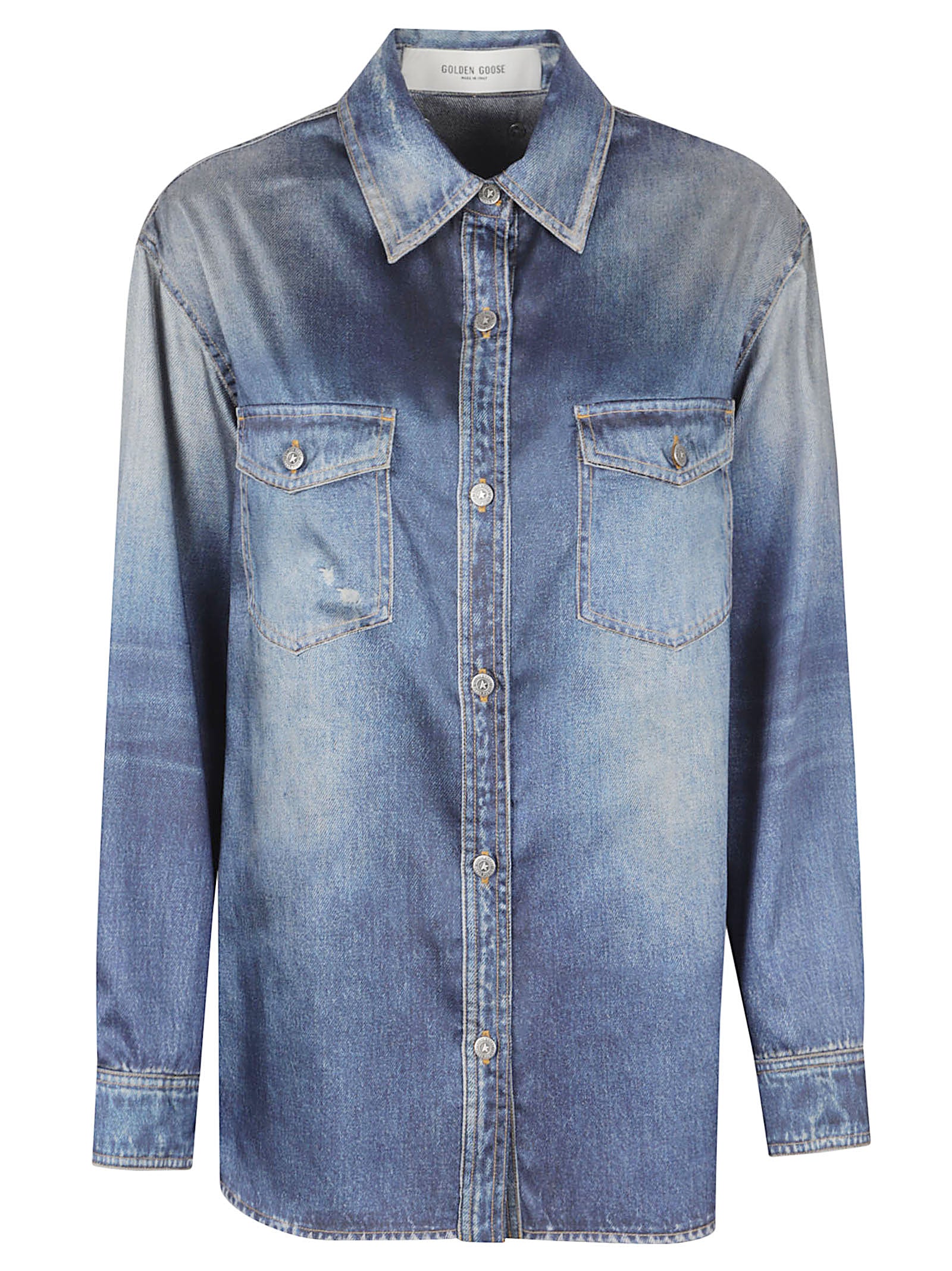 Casual Oversized Shirt With Classic Collar