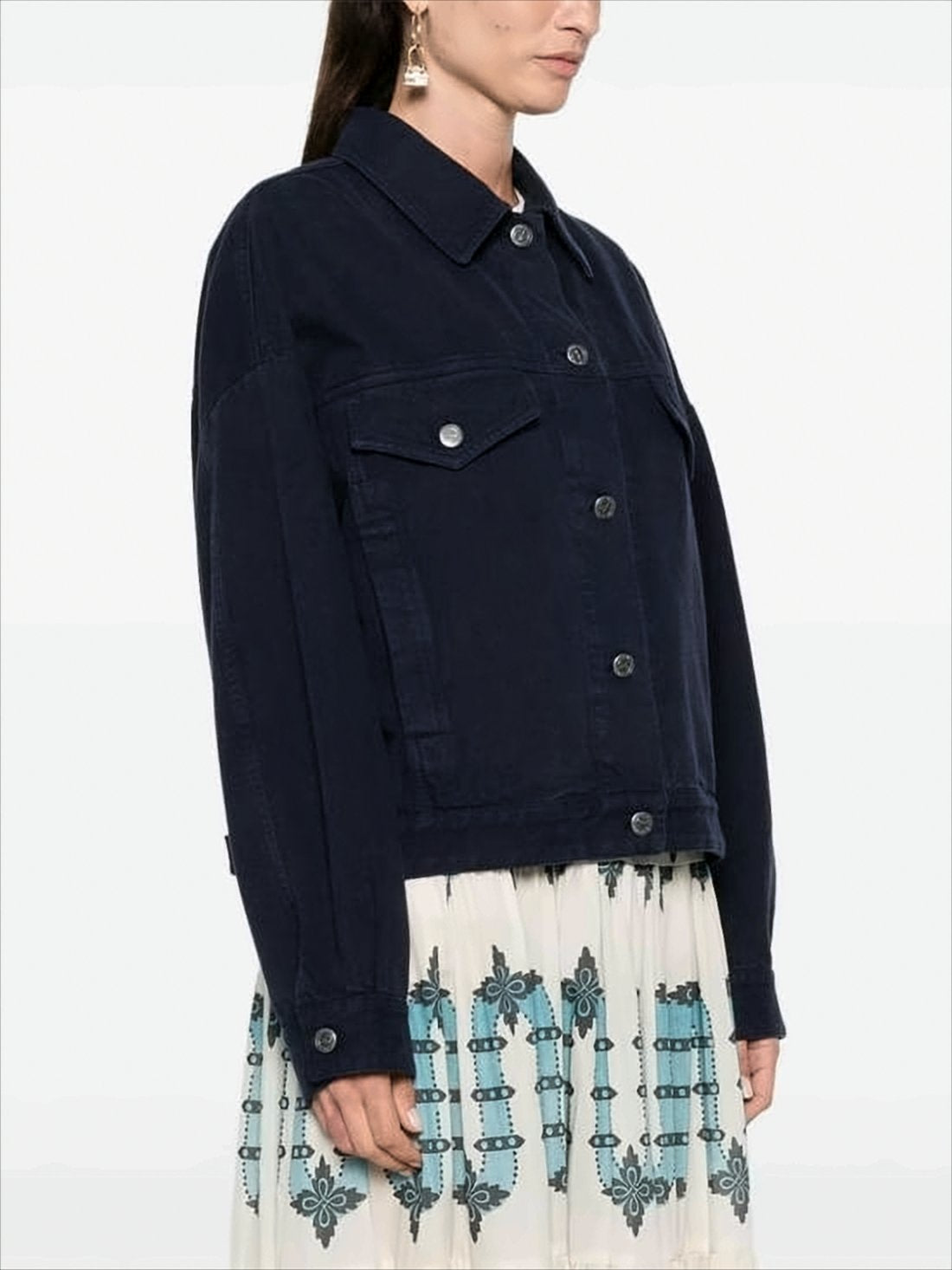 Classic Denim Jacket with Tailored Cuffs