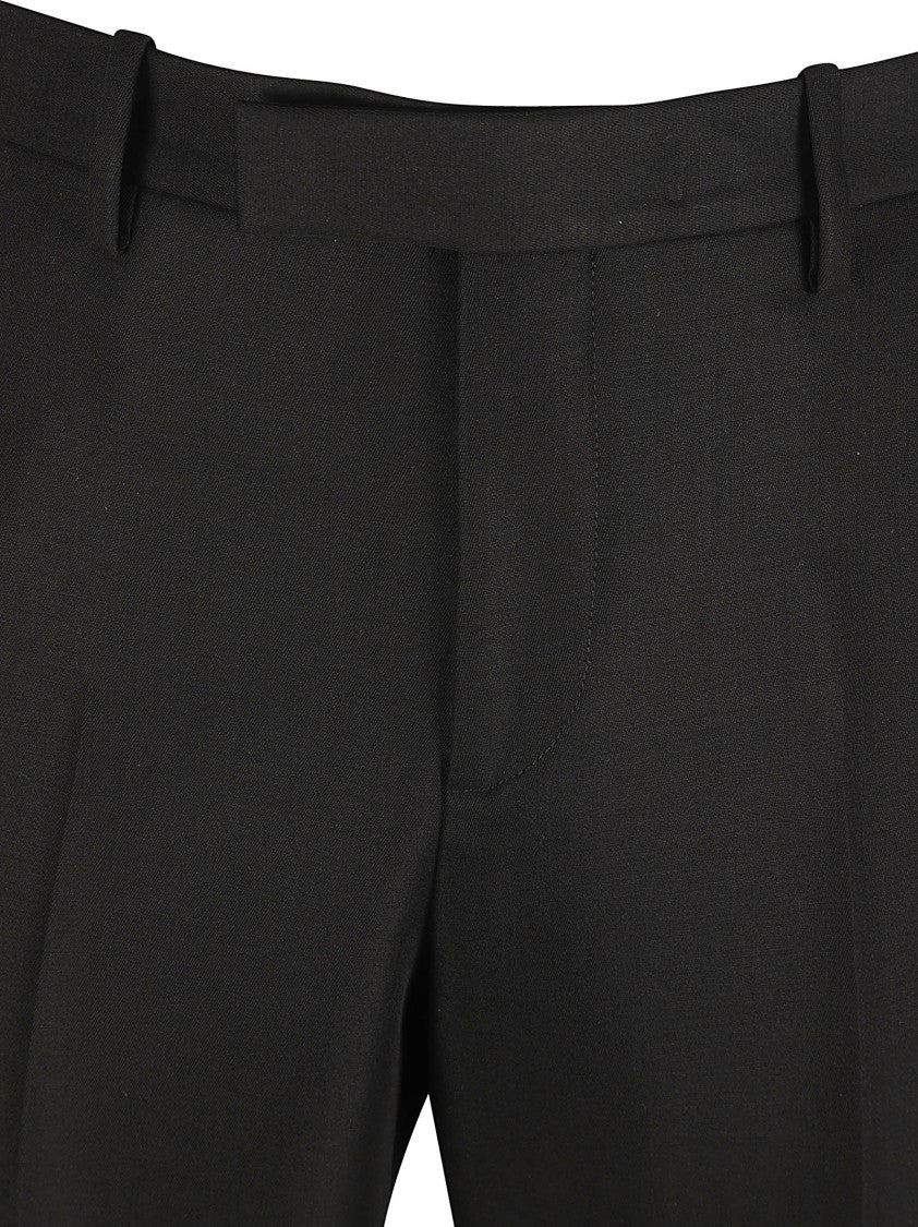 Tailored Black Trousers With Structured Waistband