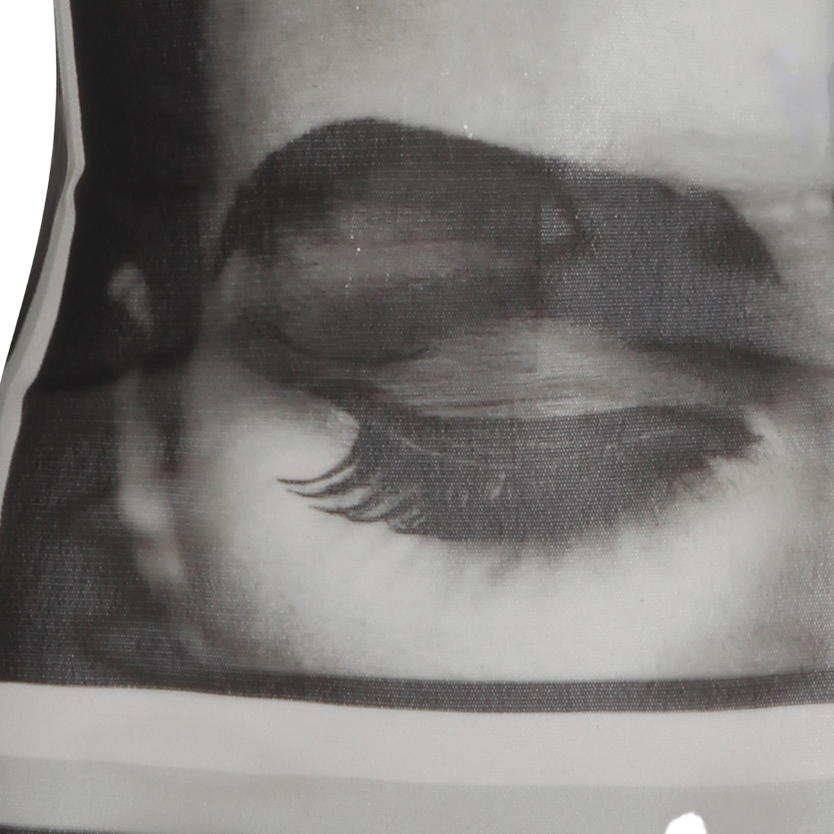 Long-Sleeved Top with Monochrome Photographic Print