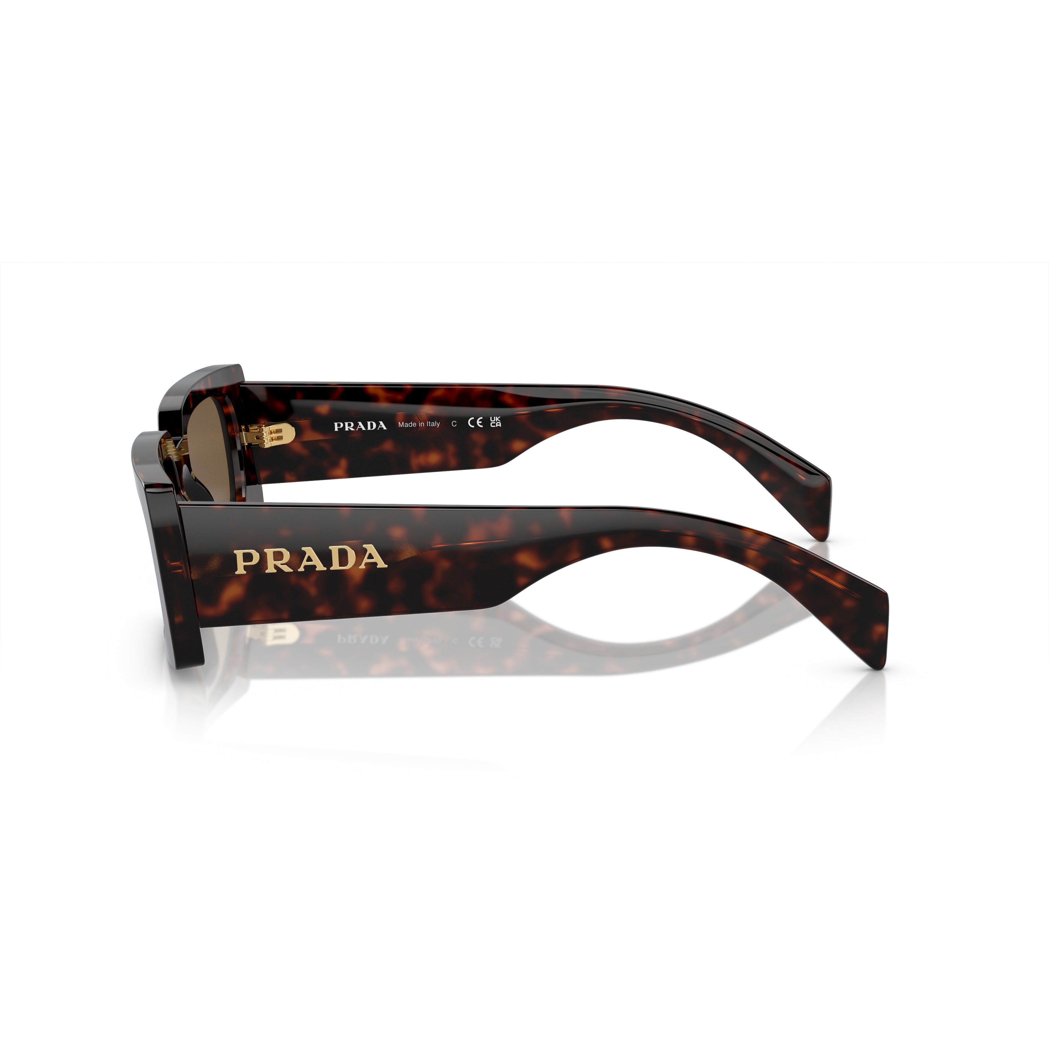 0pr A07s Tortoiseshell Rectangular Sunglasses