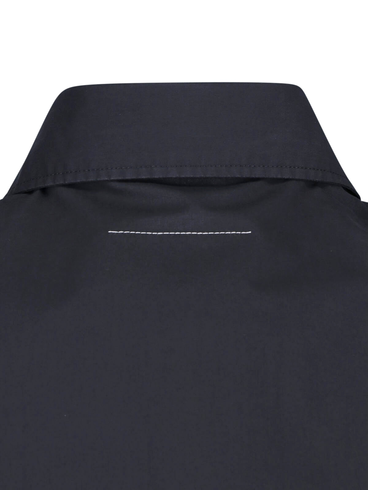 Black Spray Print Cotton Logo Shirt
