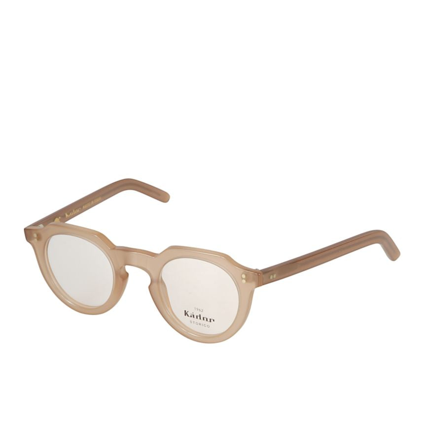 Storiko Translucent Beige Round Frame Eyeglasses