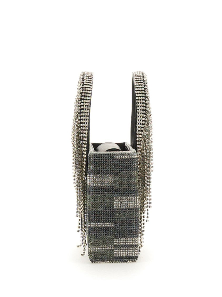 Structured Bag Embellished With Cascading Crystals