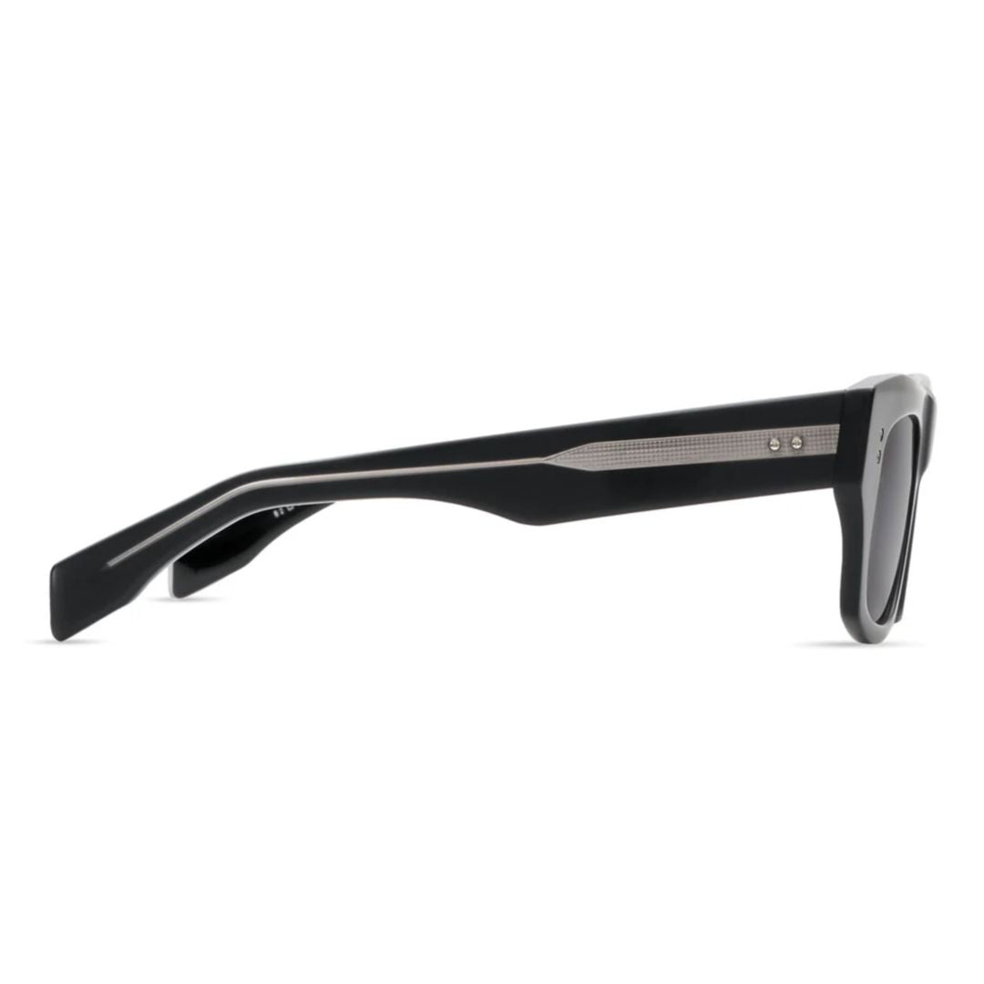 Cosmohacker Rectangular Frame Sunglasses with Metallic Accents