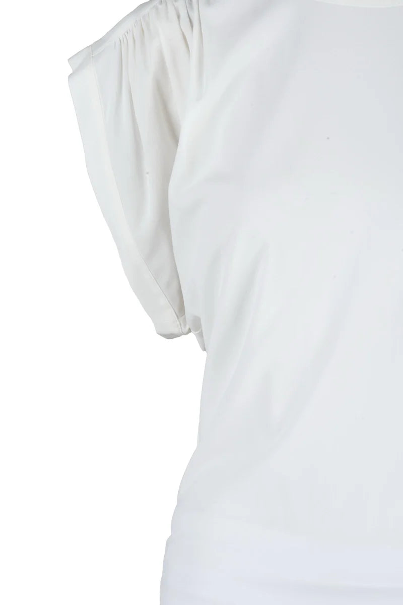 Viscose Stretch Top - White