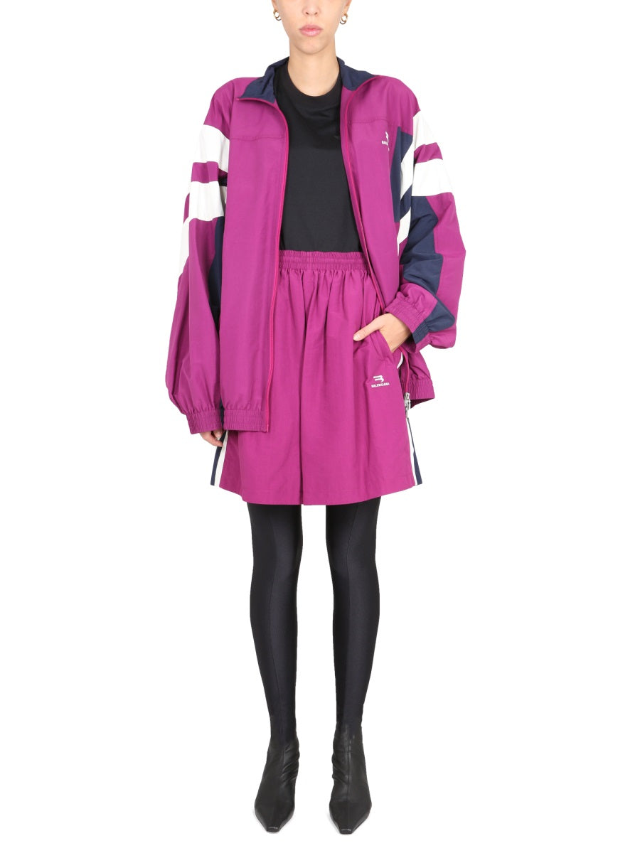 Sporty Skirt with Elastic Waistband and Dual Pockets