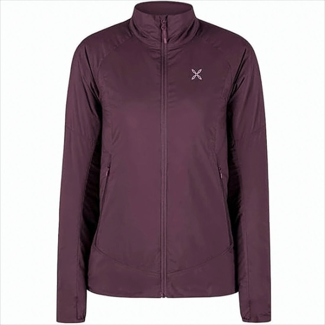 Burgundy Fitted Montura Jacket With Quilted Interior