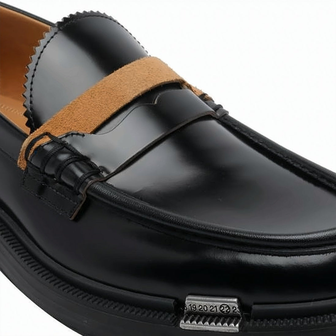 Polished Black Calf Leather Loafers