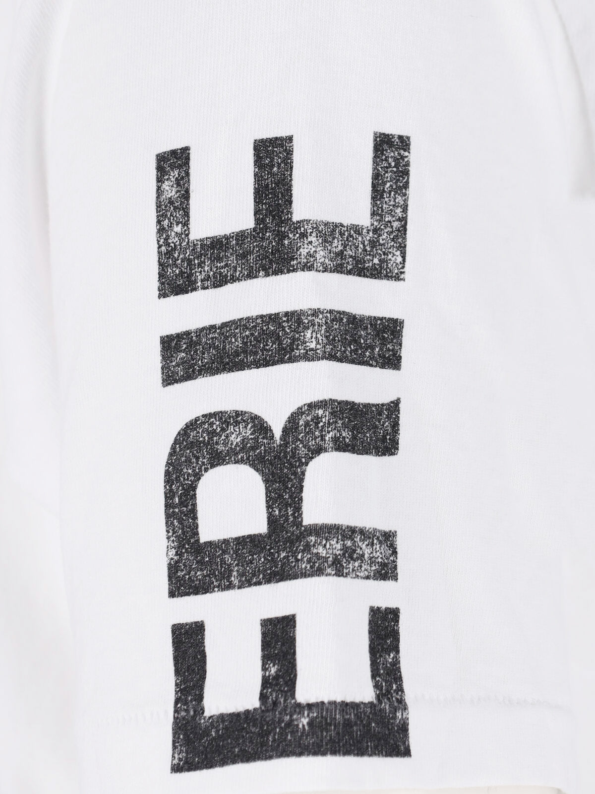 White Graphic Logo Detail T-Shirt