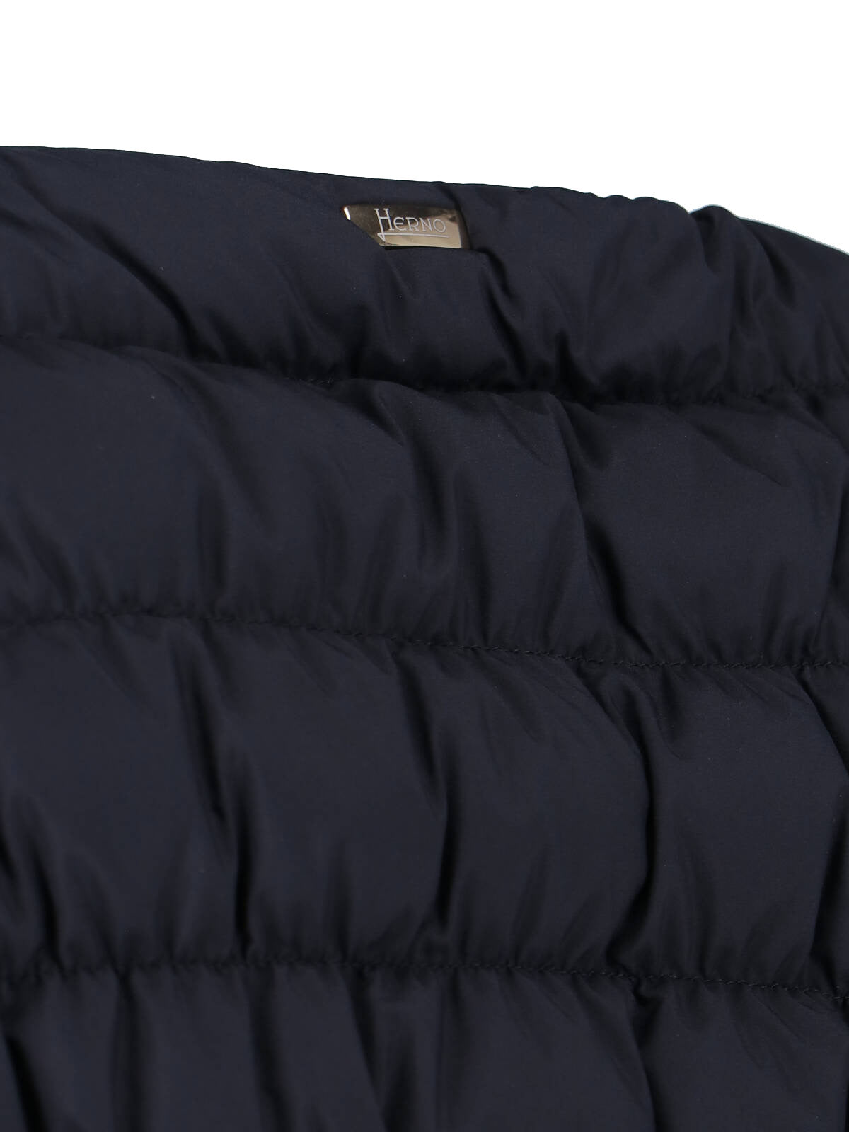 Tailored Black Jacket With High Collar And Smooth Texture