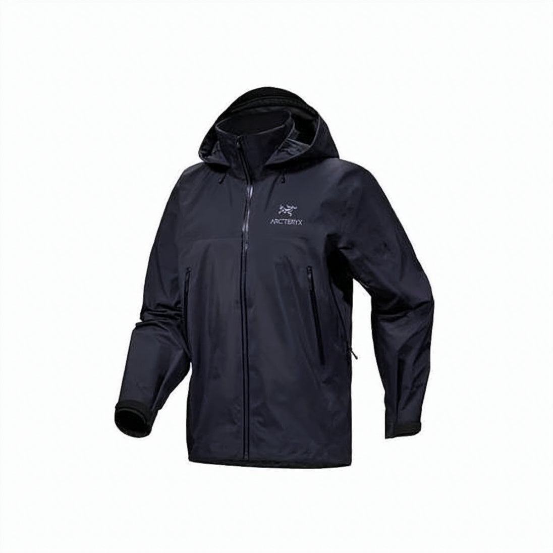 Hooded Jacket in Smooth Nylon