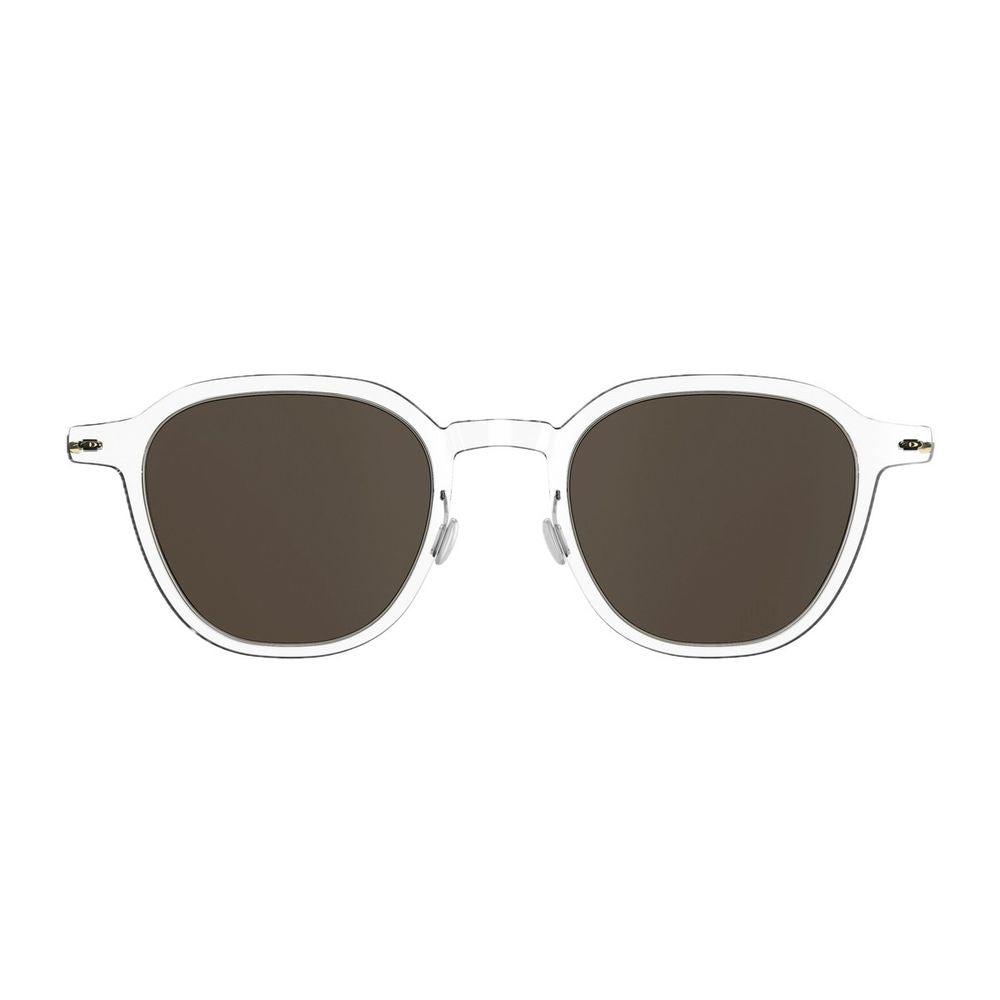 Lindberg Sun Titanium 8348 C01/Colour Gt/Sl111 Crystal Geometric Frame Sunglasses