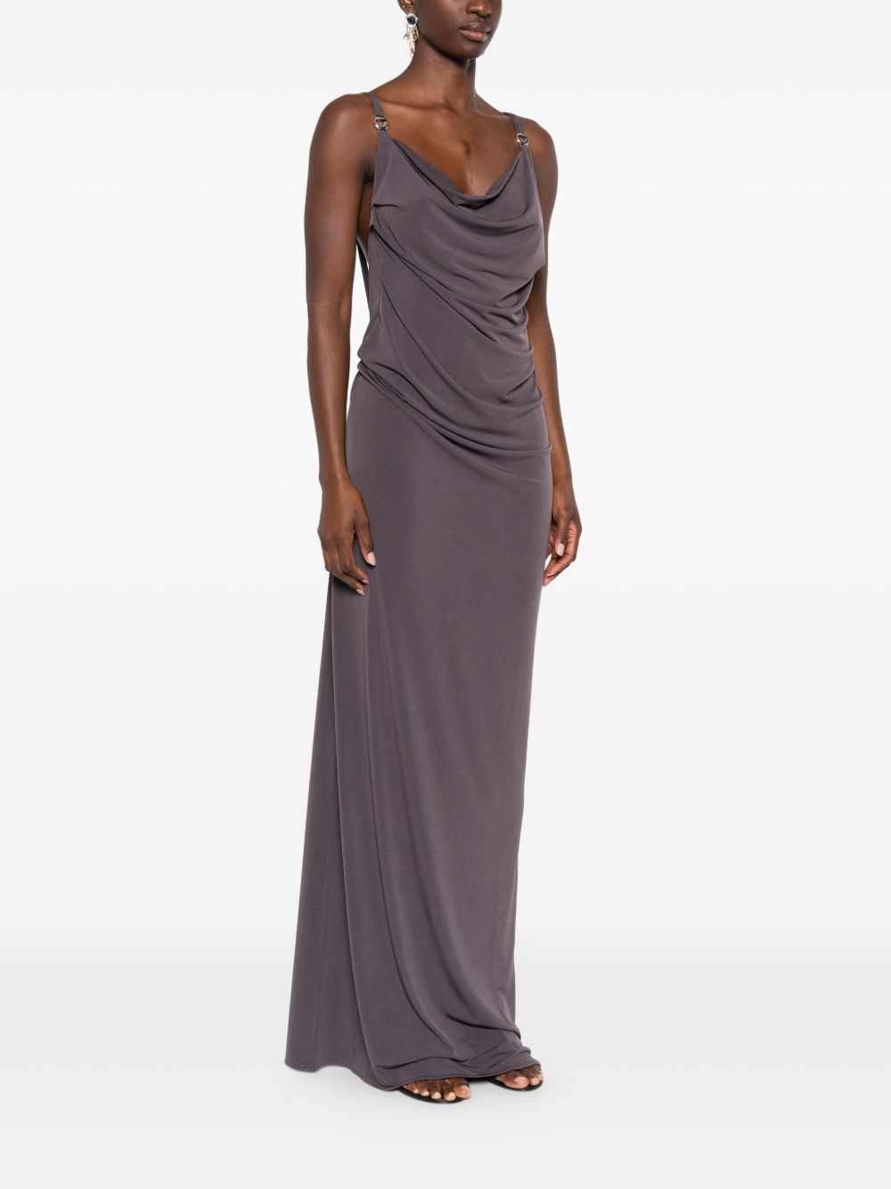 Maxi Dress with Draped Detailing