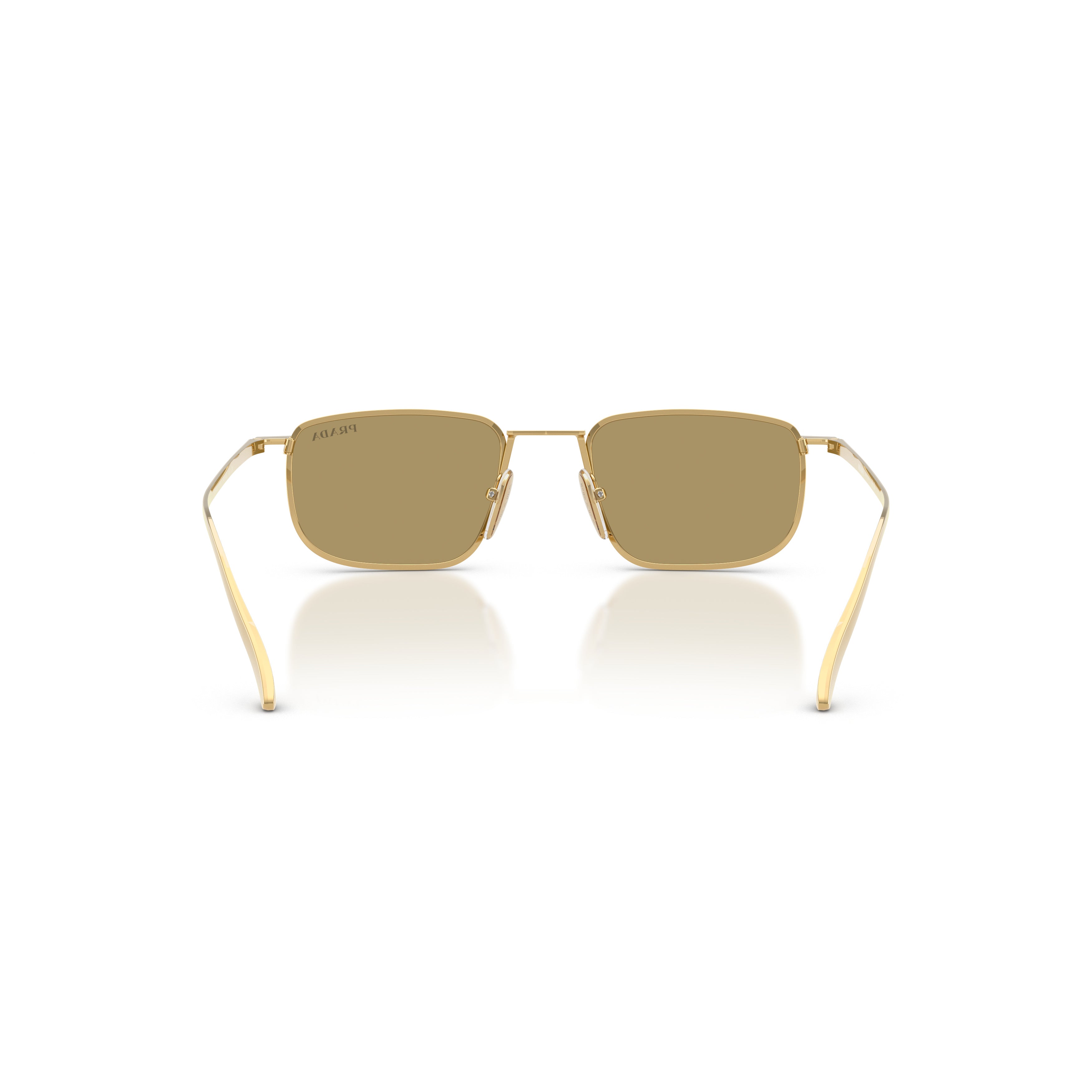 0pr D52s Rectangular Gold Metal Frame Sunglasses